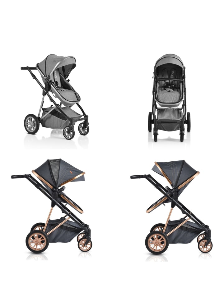 Moni Kinderwagen Midas 2 in 1 in schwarz günstig kaufen onesize