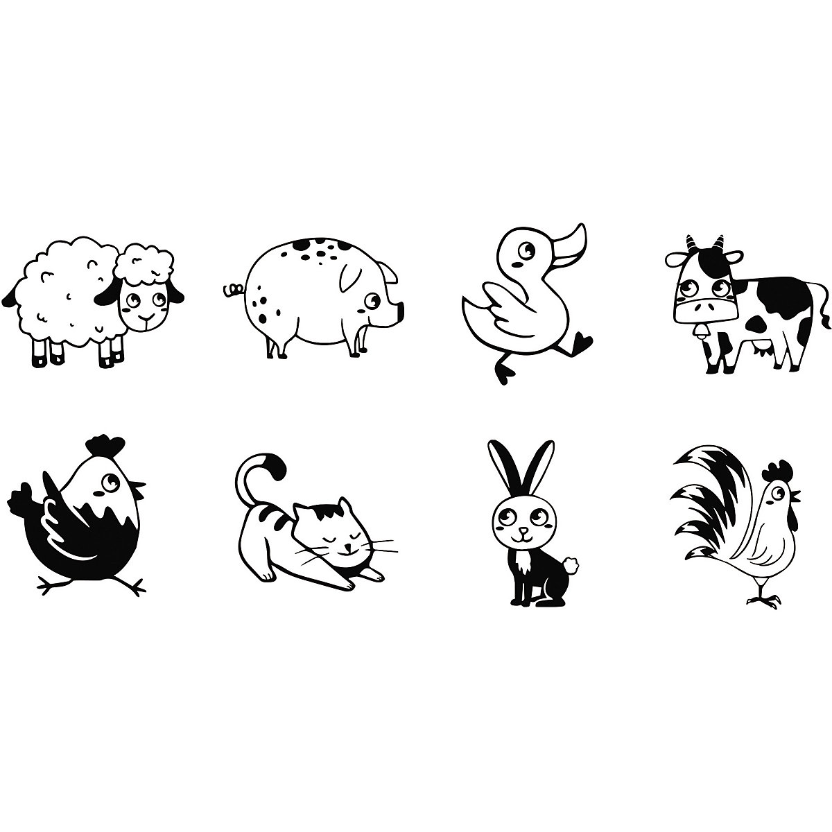 Stampo Bambino Bauernhof Stempel-Set
