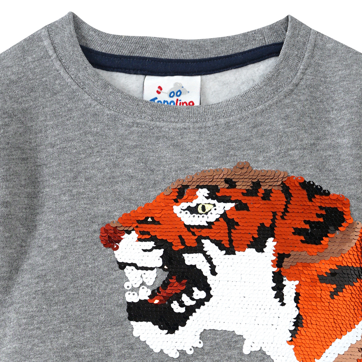 Jungen Sweatshirt mit Wendepailletten