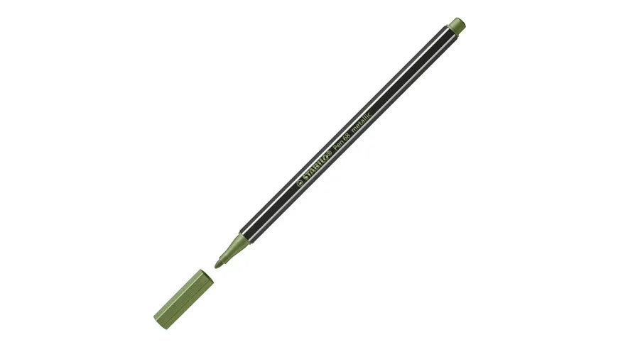 STABILO® Premium Metallic-Filzstift - STABILO Pen 68 metallic - Einzelstift - metallic hellgrün