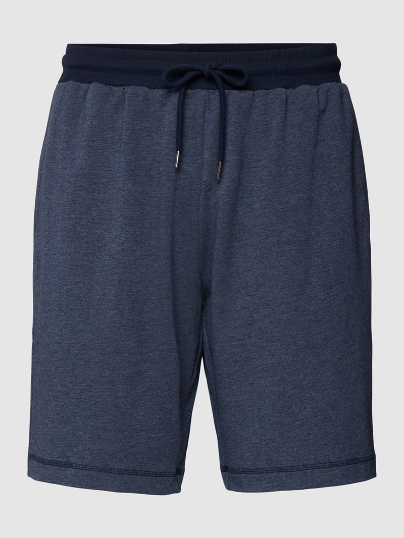 Shorts mit Tunnelzug Modell 'Tencel' in jeans