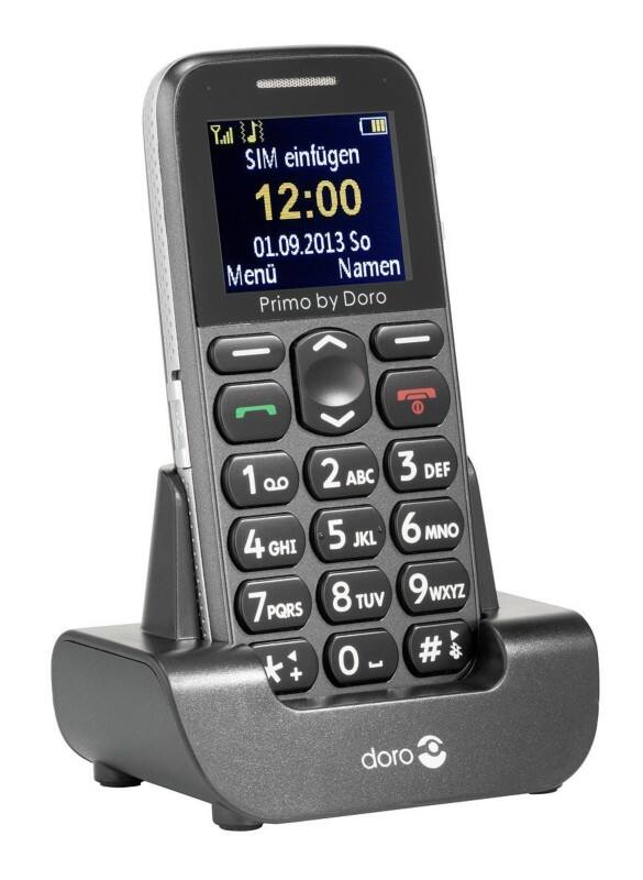 Doro Prime 213 4,3 cm (1,7 Zoll) Mobiltelefon Mobiltelefon Grau