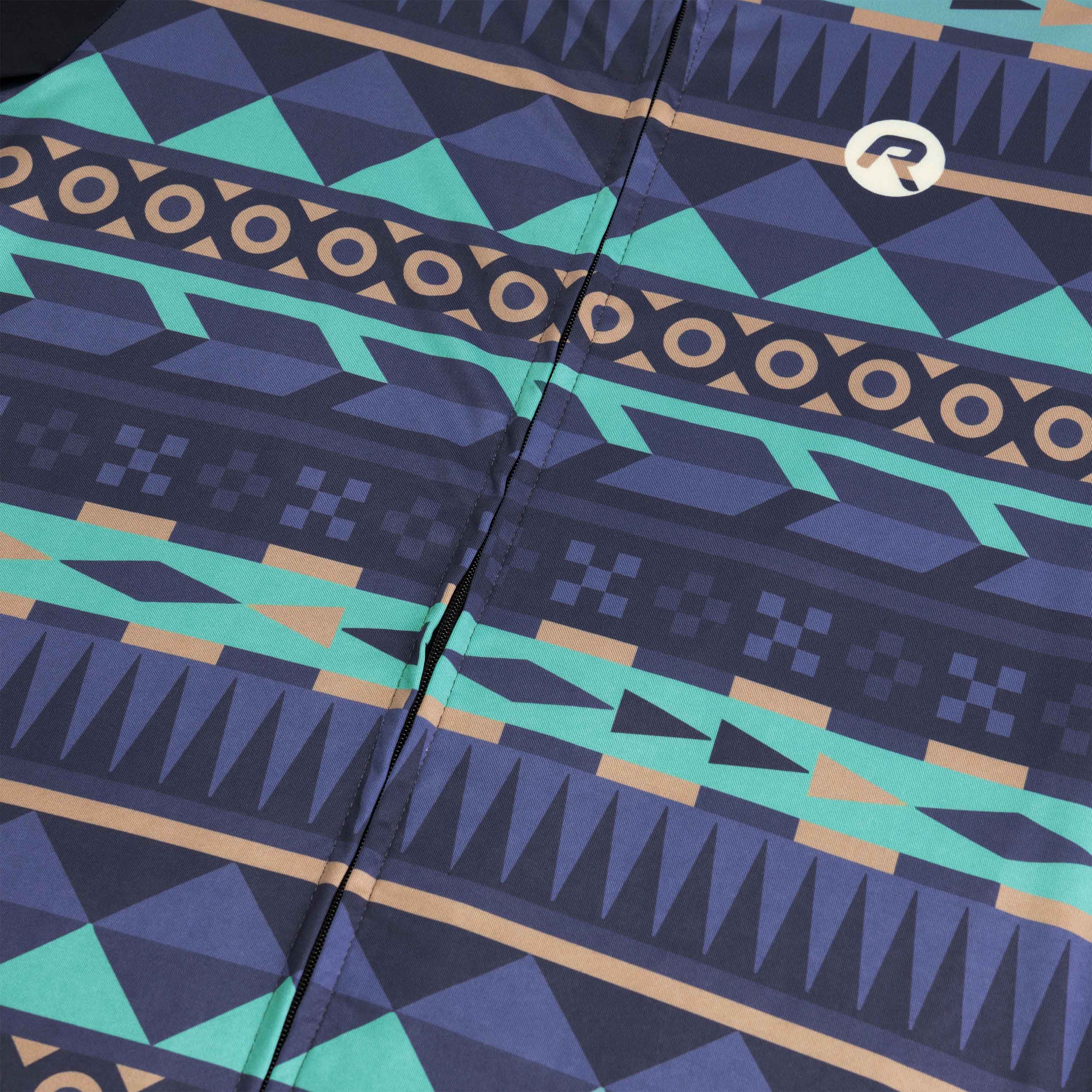 Rogelli Aztec Blau/Wüste Herren Radtrikot Kurzarm