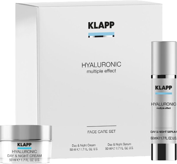KLAPP Skin Care Science Hyaluronic Set Day & Night Cream + Serum Gesichtspflegeset
