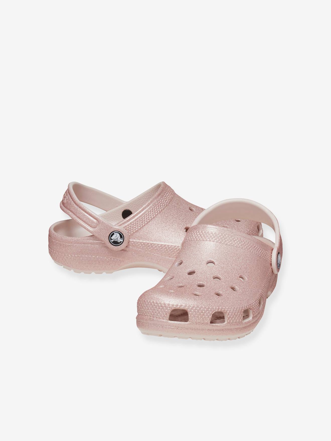 Crocs Kinder Clogs 206993 Classic Glitter CROCS - rosa nude
