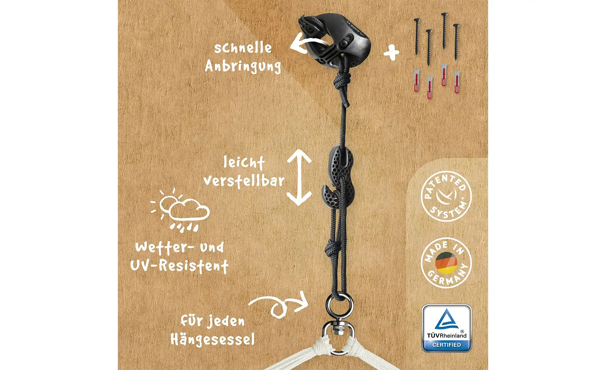 La Siesta Befestigungsset für Hängesessel