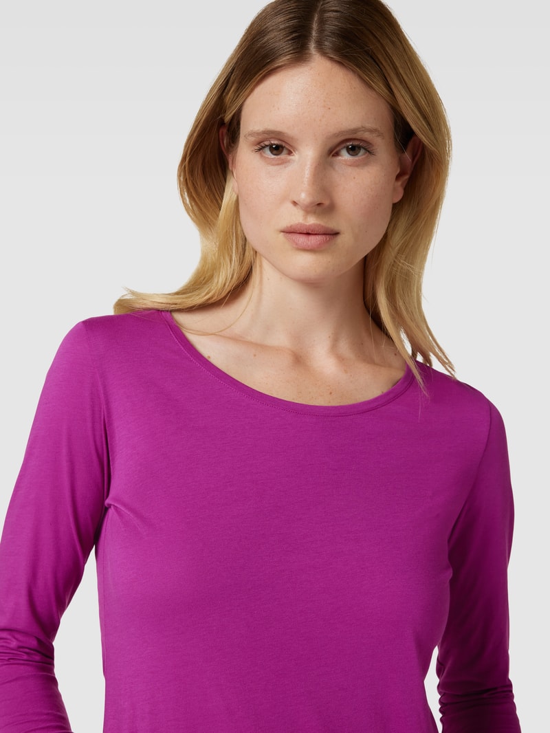 Longsleeve mit Rundhalsausschnitt in pink