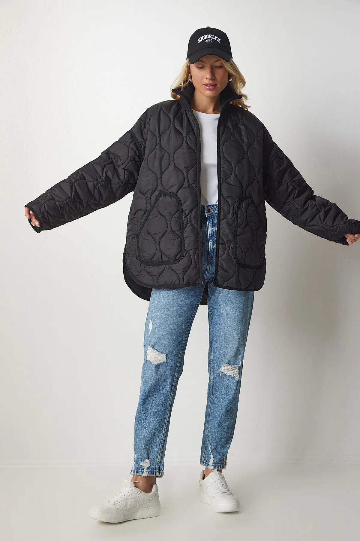 Happiness İstanbul  Winterjacke - Schwarz - Basic