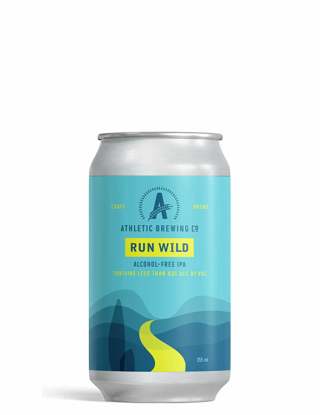 Athletic Brewing : Run Wild IPA - Gueule de joie 0.5° |  35.5 cl
