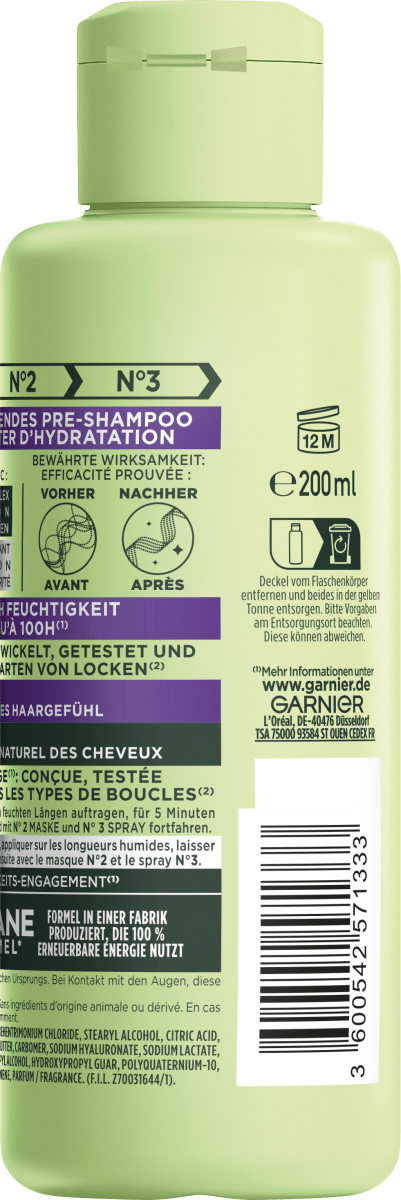 Pre-Shampoo Locken Methode Feuchtigkeit, 200 ml