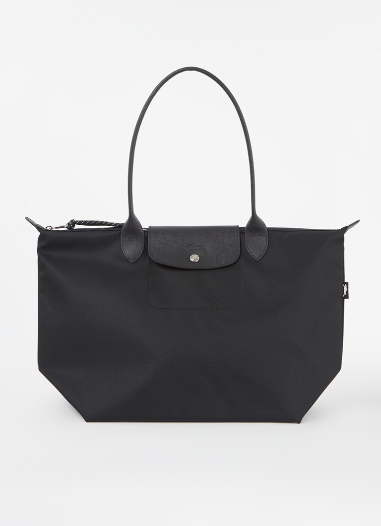 Longchamp Le Pliage Energy -olkalaukku L nahkayksityiskohdilla