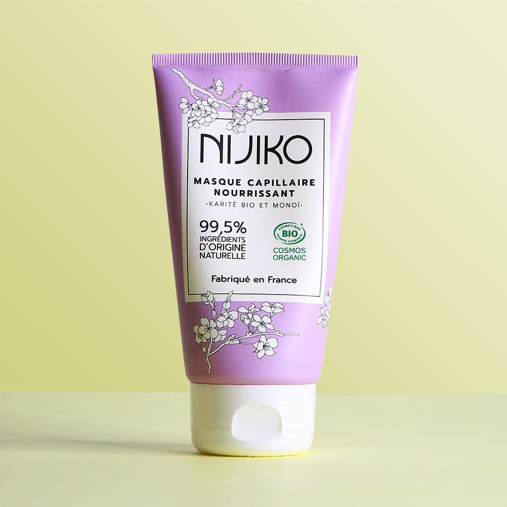 nijiko Masque Cheveux Bio Nourrissant - Monoï Karité Soin et démélant