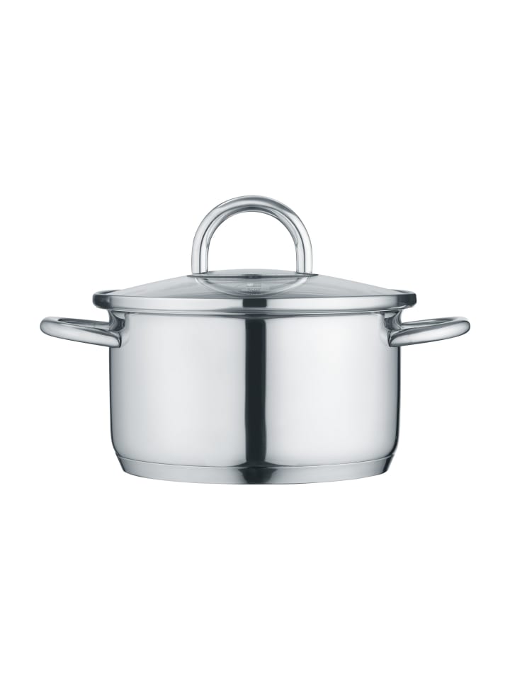 Berndes Mini Kochtopf mit Glasdeckel aus Edelstahl - b.mini in poliert günstig kaufen 12cm