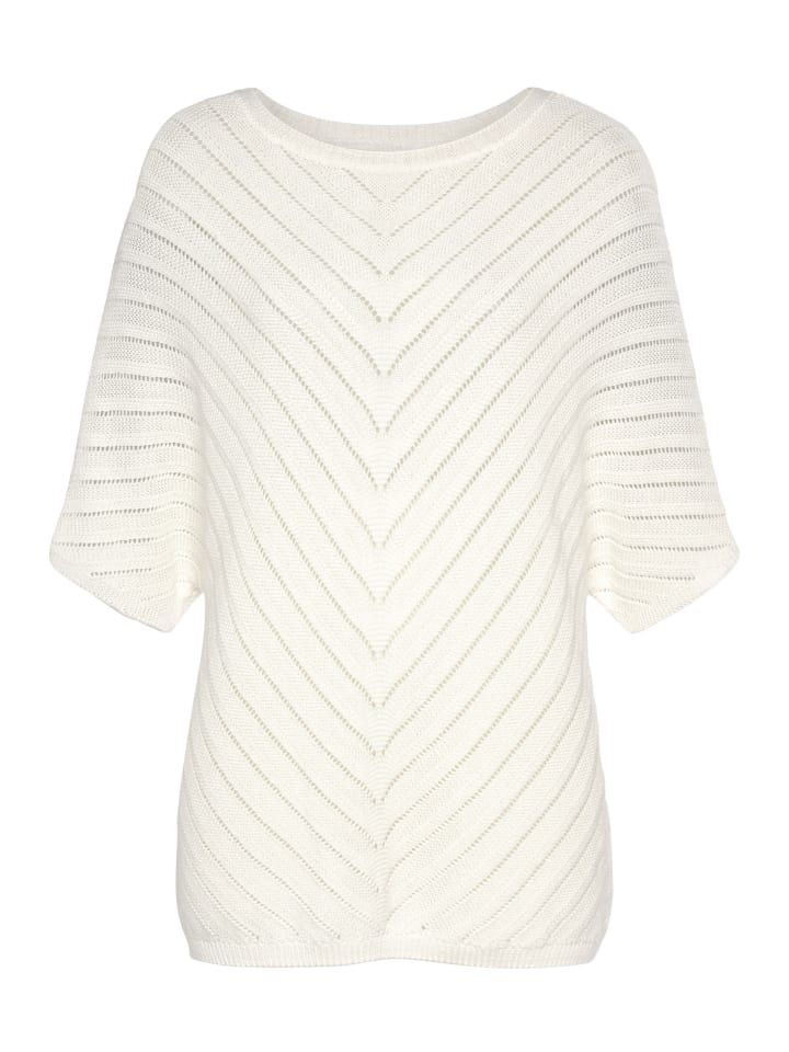 LASCANA Ajourpullover in weiß günstig kaufen 32/34