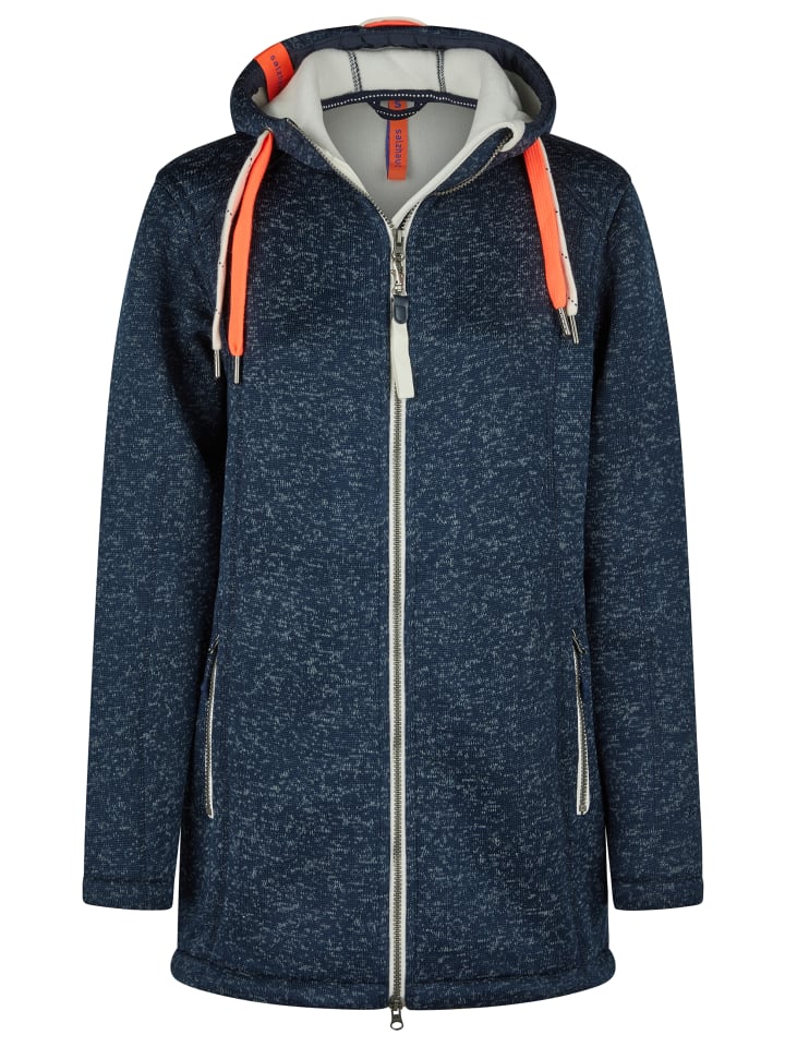 Salzhaut Strickfleecemantel Tärgern in Navy günstig kaufen