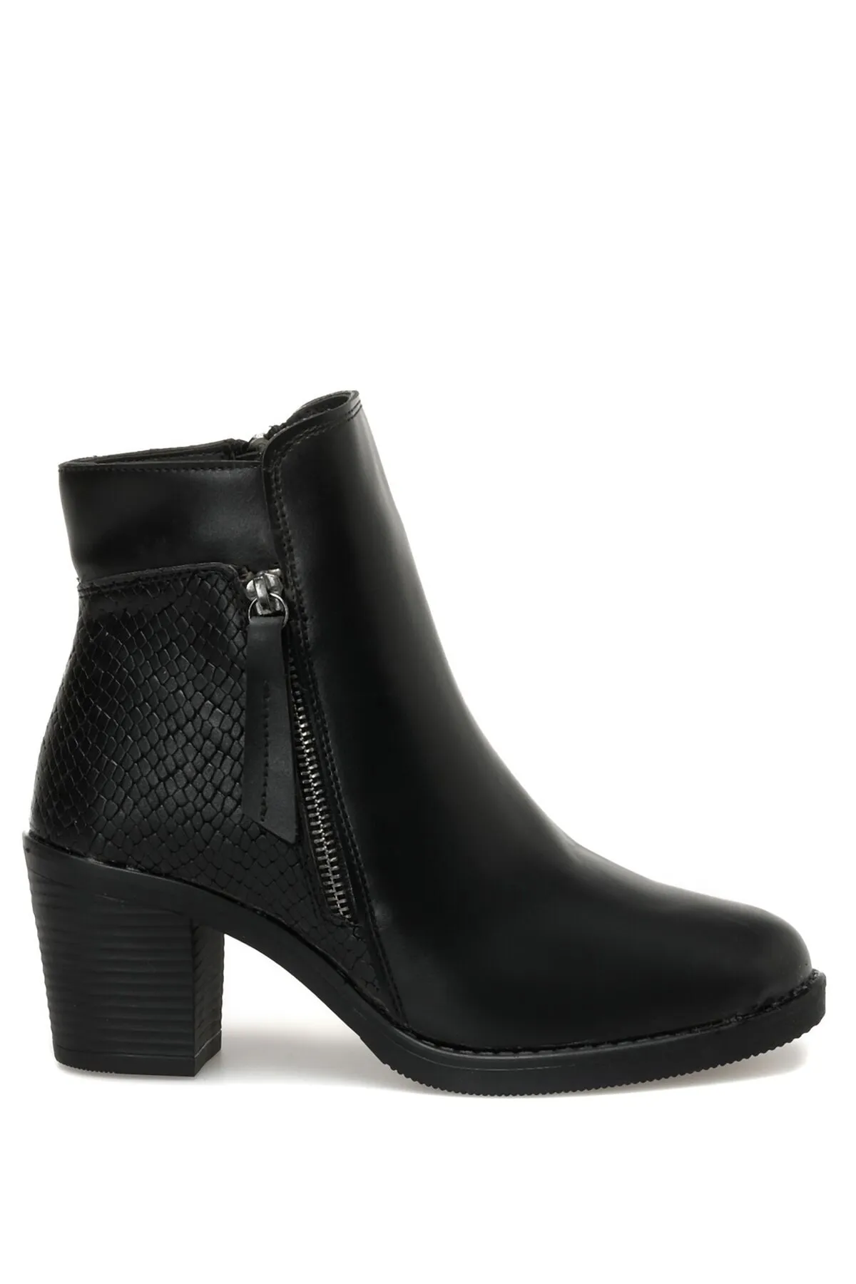 Polaris  320128z 2pr Schwarze Damenstiefel mit Absatz