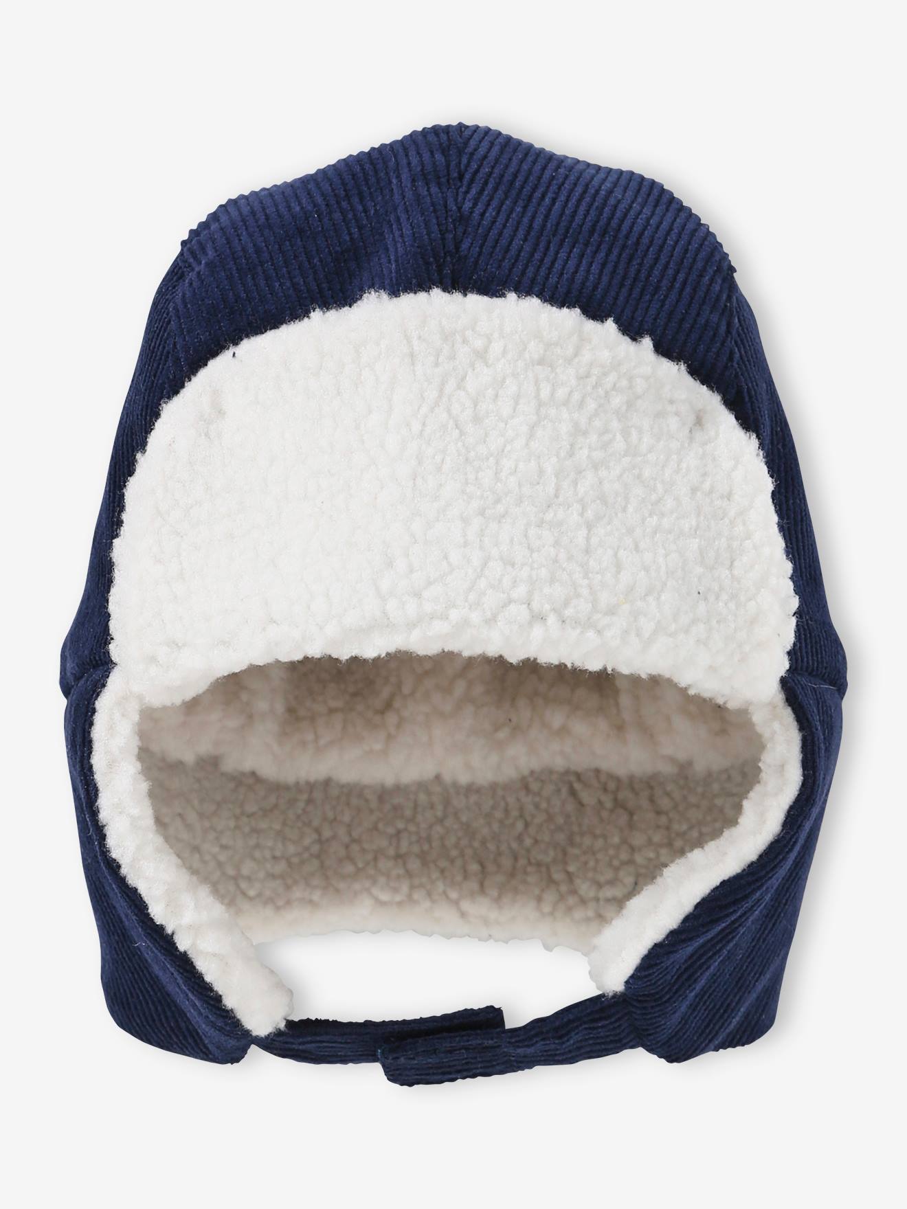 Vertbaudet Jungen Baby Fliegermütze mit Kuschelfutter - marine