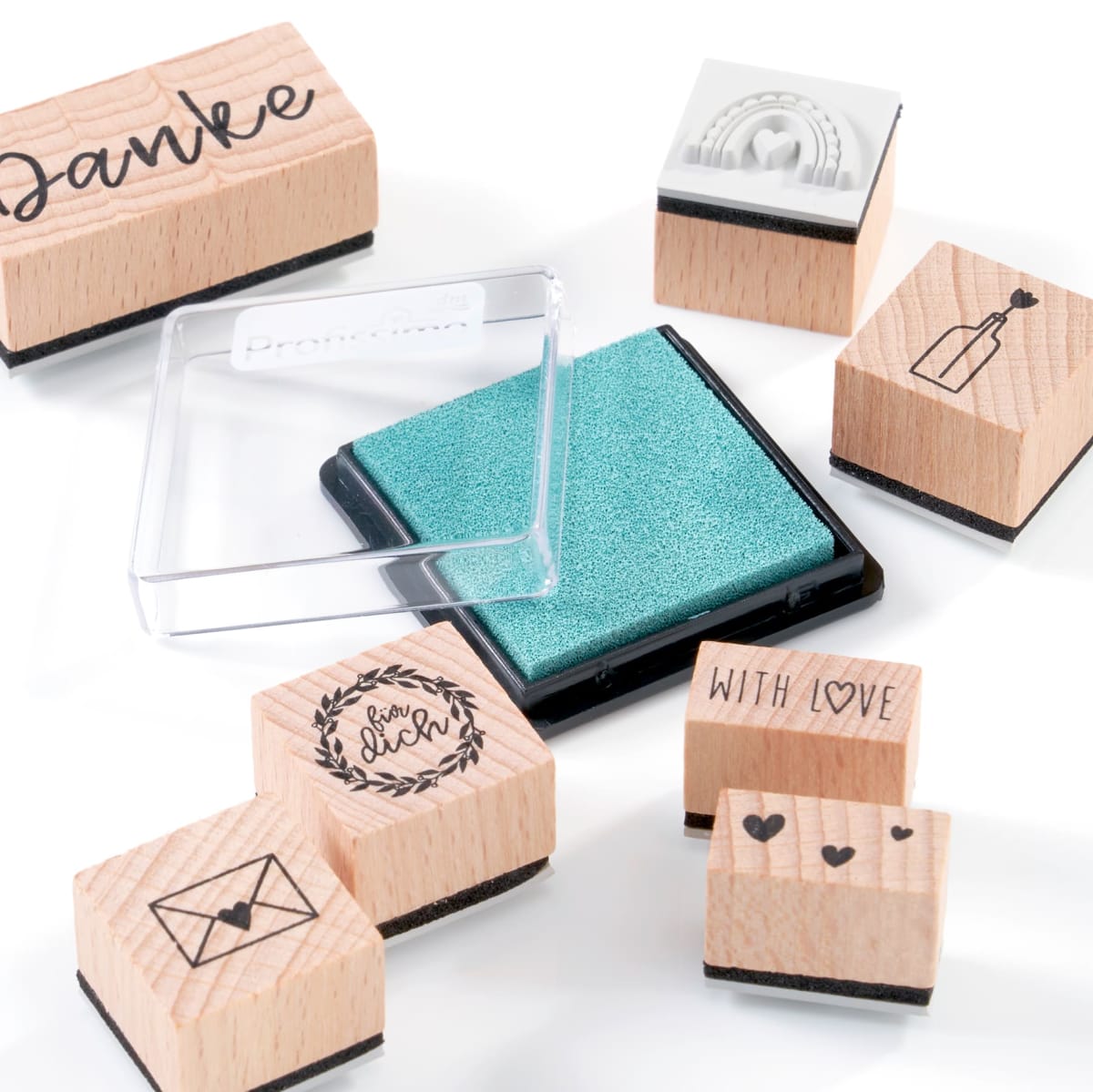 Stempel-Set aus Holz 8tlg., 1 St