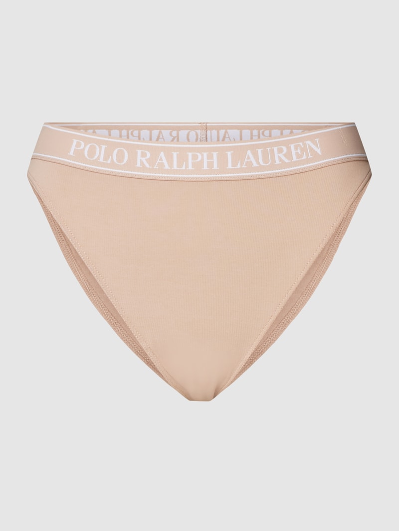 Slip mit elastischem Bund in rosé