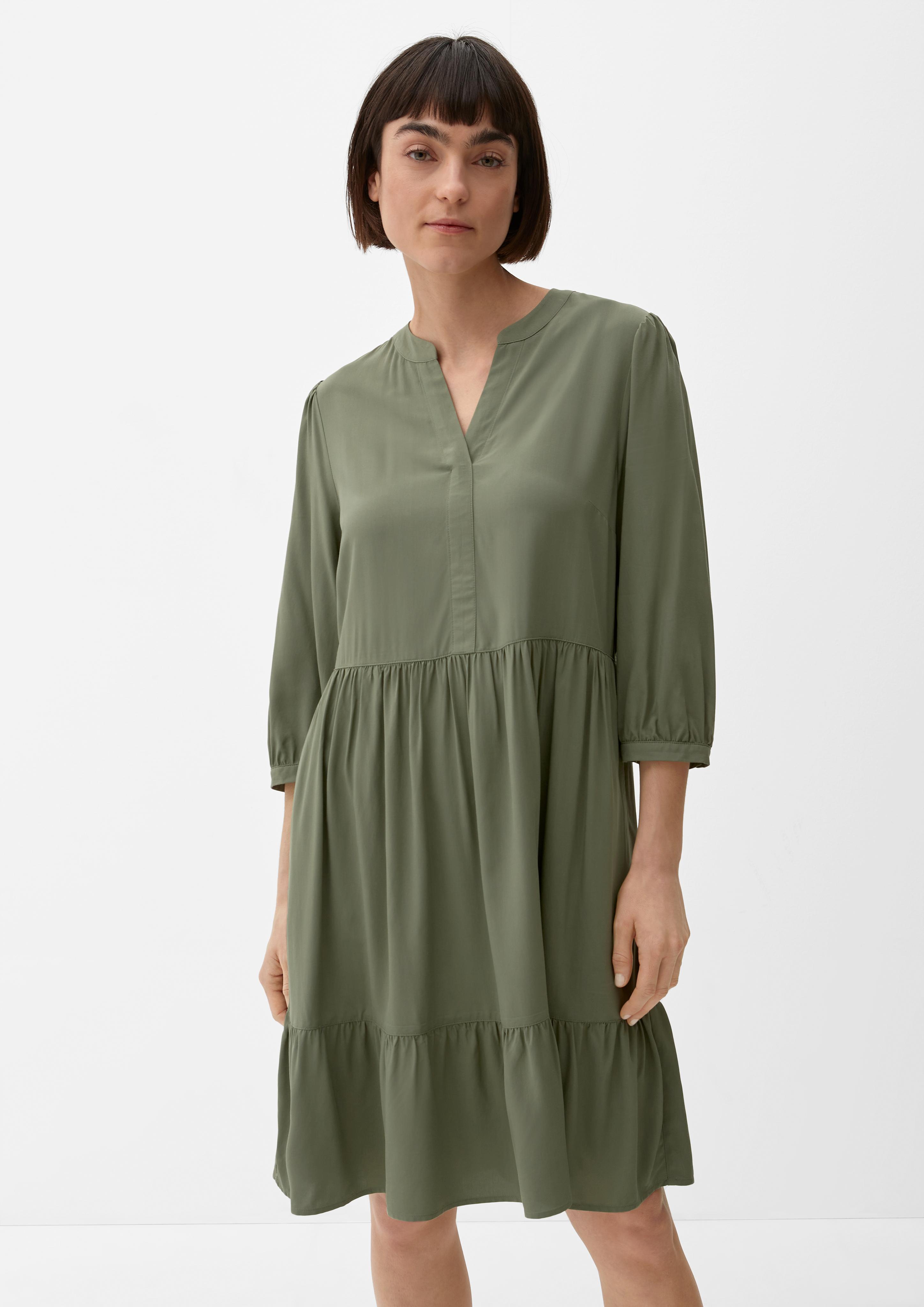 Volantkleid aus Viskose  2132624-7928