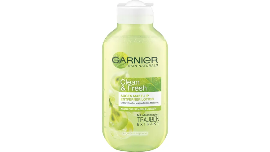 Garnier Skin Naturals Clean & Fresh Augen-Make Up Entferner Lotion 125 ml