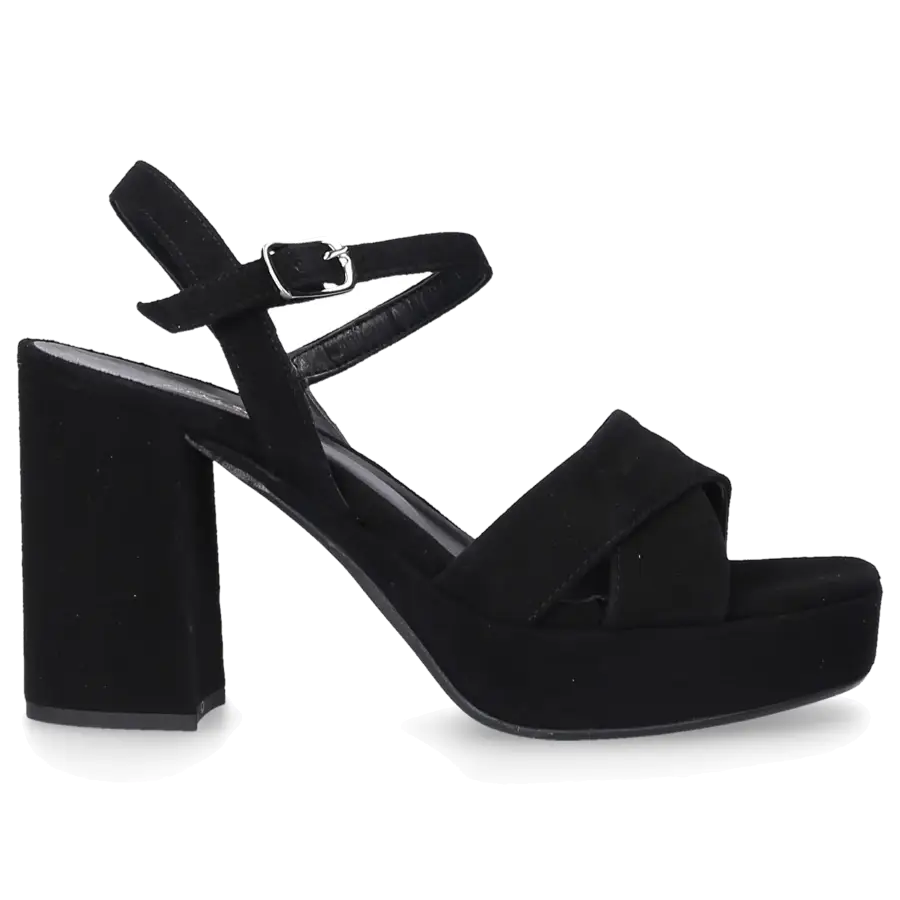 Sgamo - Sandalen 570 Veloursleder - schwarz