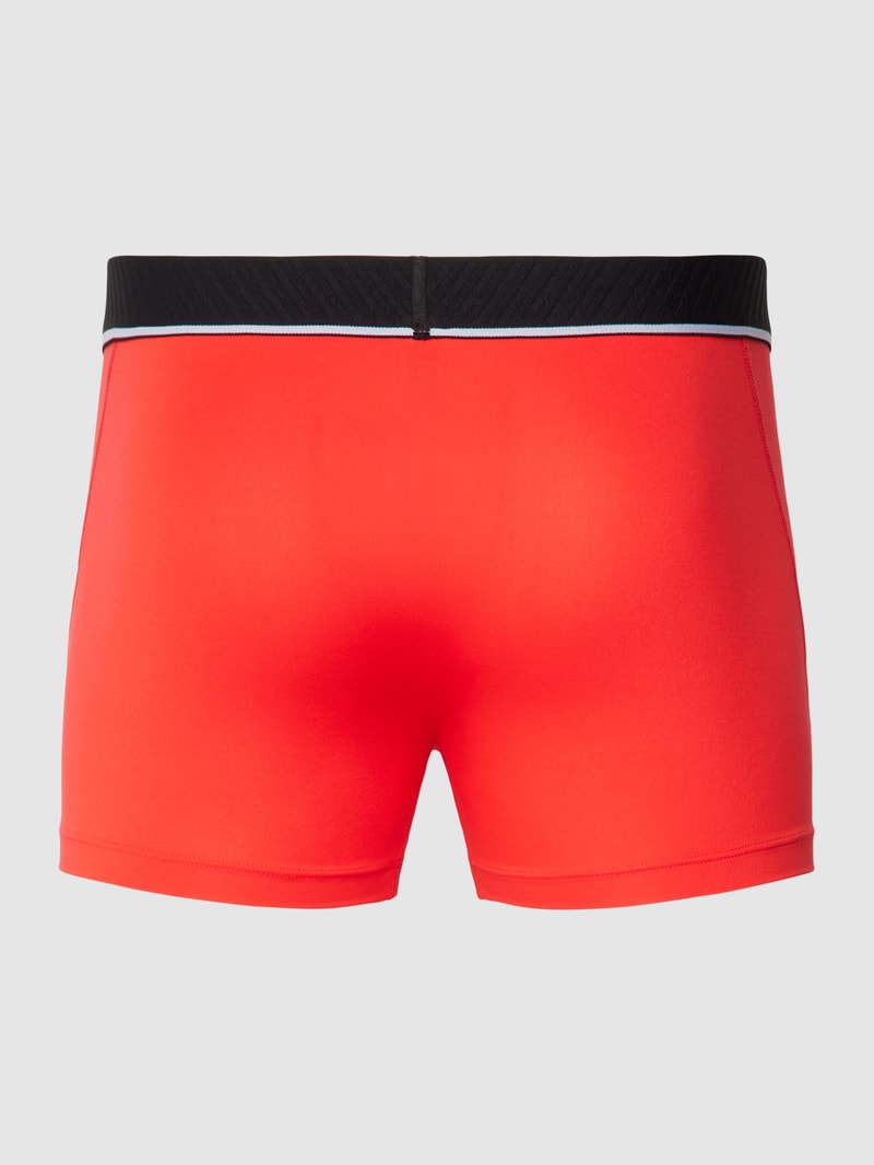 Trunks mit elastischem Logo-Bund im 3er-Pack in rot