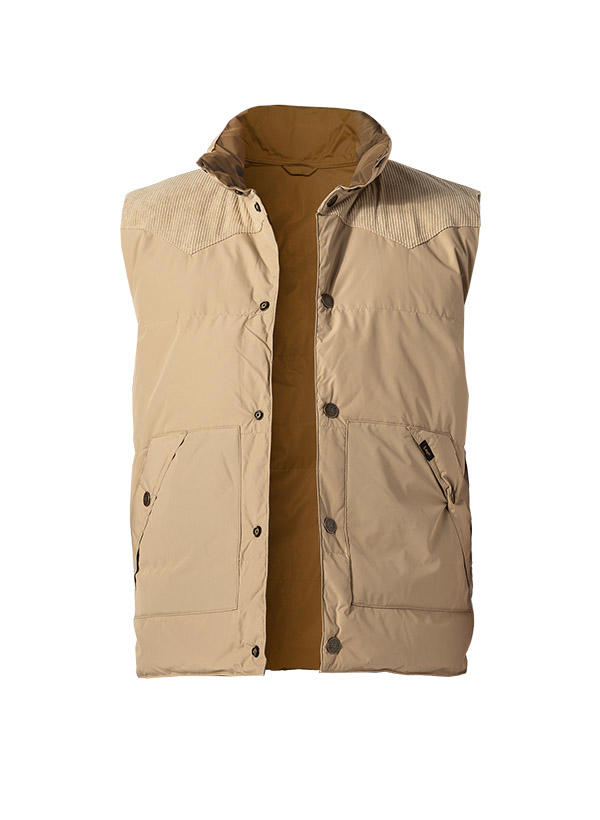 Lee, Wendeweste, Mikrofaser, beige-ocker