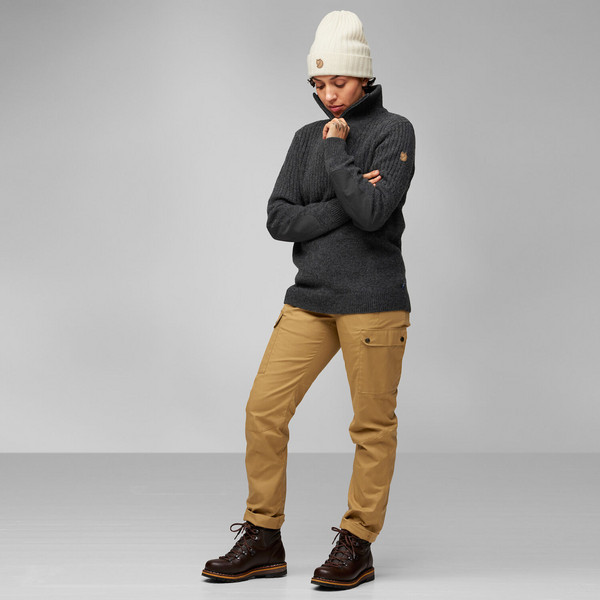 ÖVIK HALF ZIP KNIT W Damen - Wollpullover