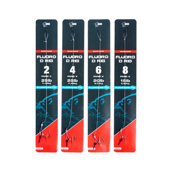 Nash Fluoro D Rig Micro Barbed Leader