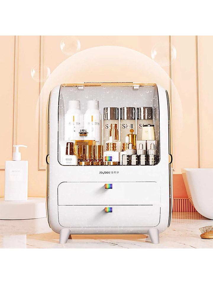 Joybos Kosmetik-Organizer in Weiß/ Grau - (B)28,5 x (H)36,5 x (T)18,5 cm günstig kaufen onesize