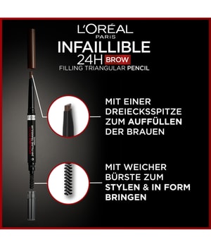 L'Oréal Paris Infaillible Brows 24h Brow Filling Triangular Pencil Augenbrauenstift-1 ml