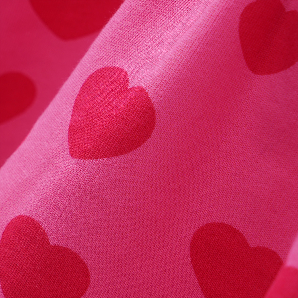 Mädchen Sweatkleid mit Herz-Print