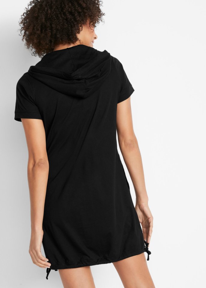 Baumwoll-Shirtkleid, kurzarm