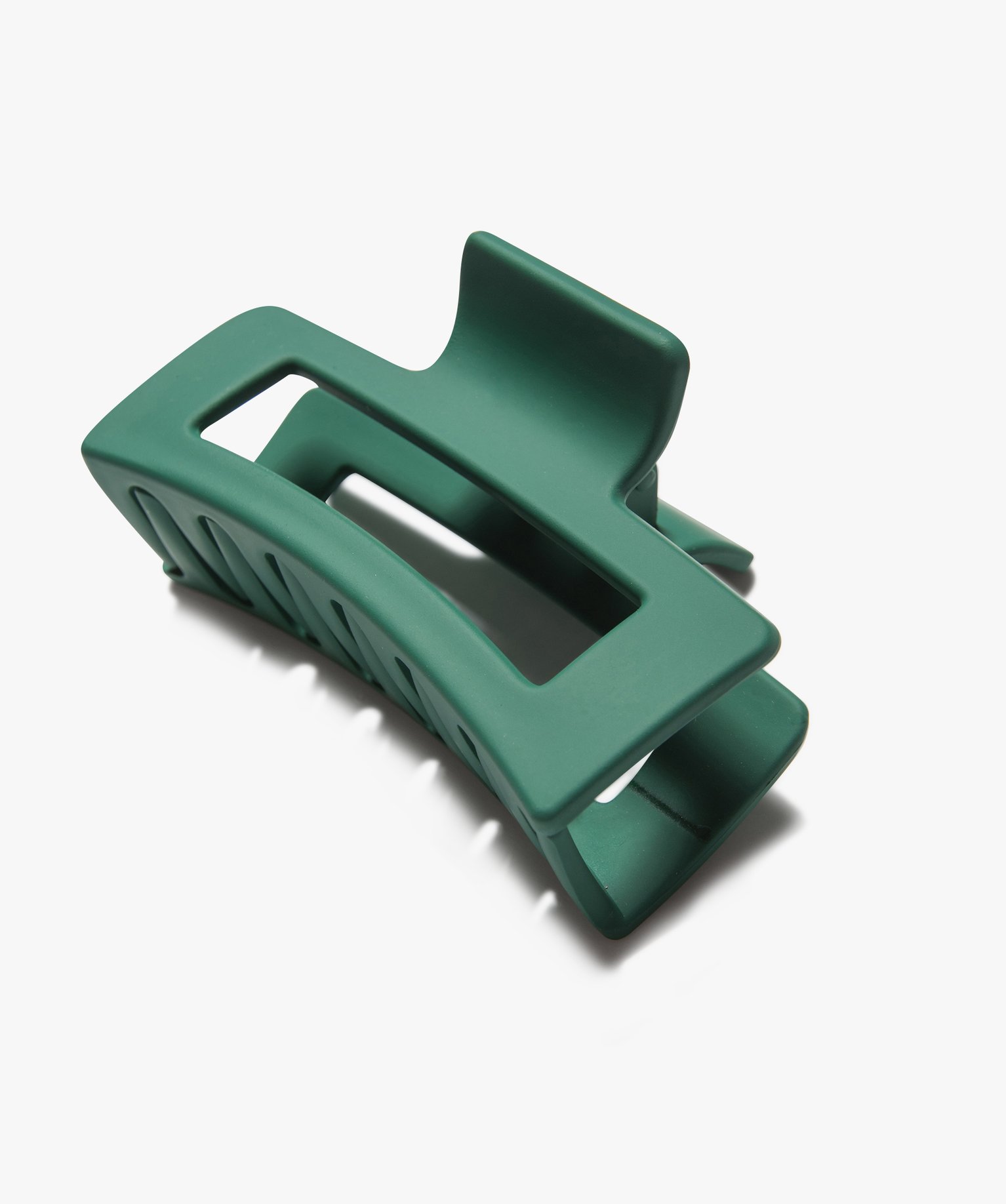 Pince crabe femme forme rectangle mate vert | GEMO