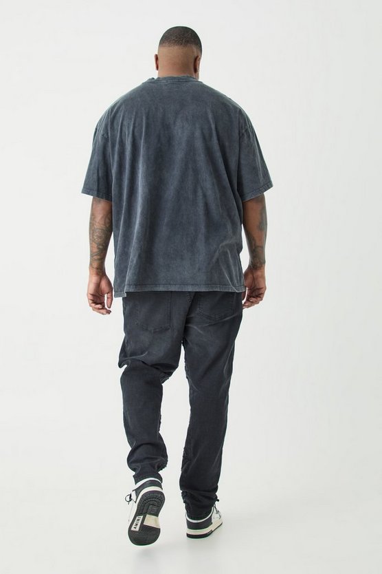 Plus Skinny Stretch Jeans mit Applikation
