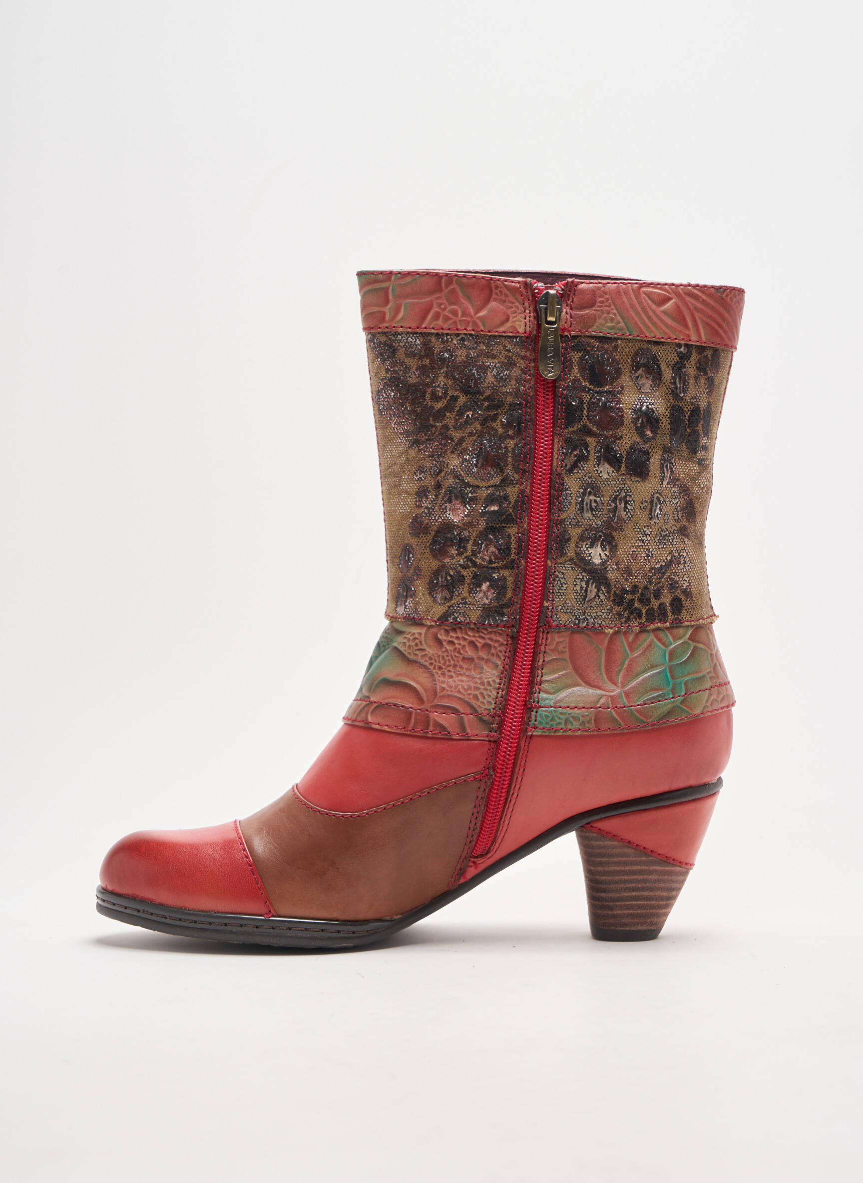 Laura Vita Bottines Femme couleur rouge