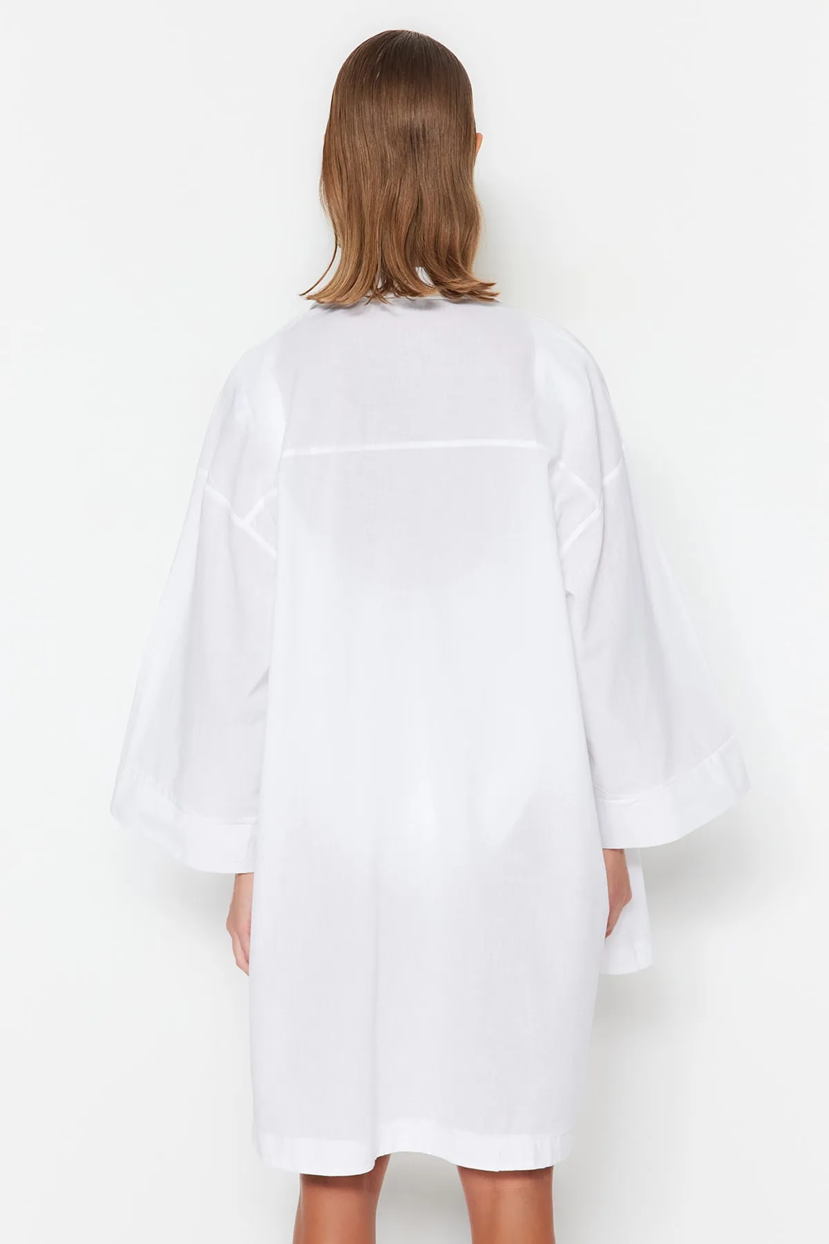 Trendyol Collection  Hemd - Weiß - Oversized