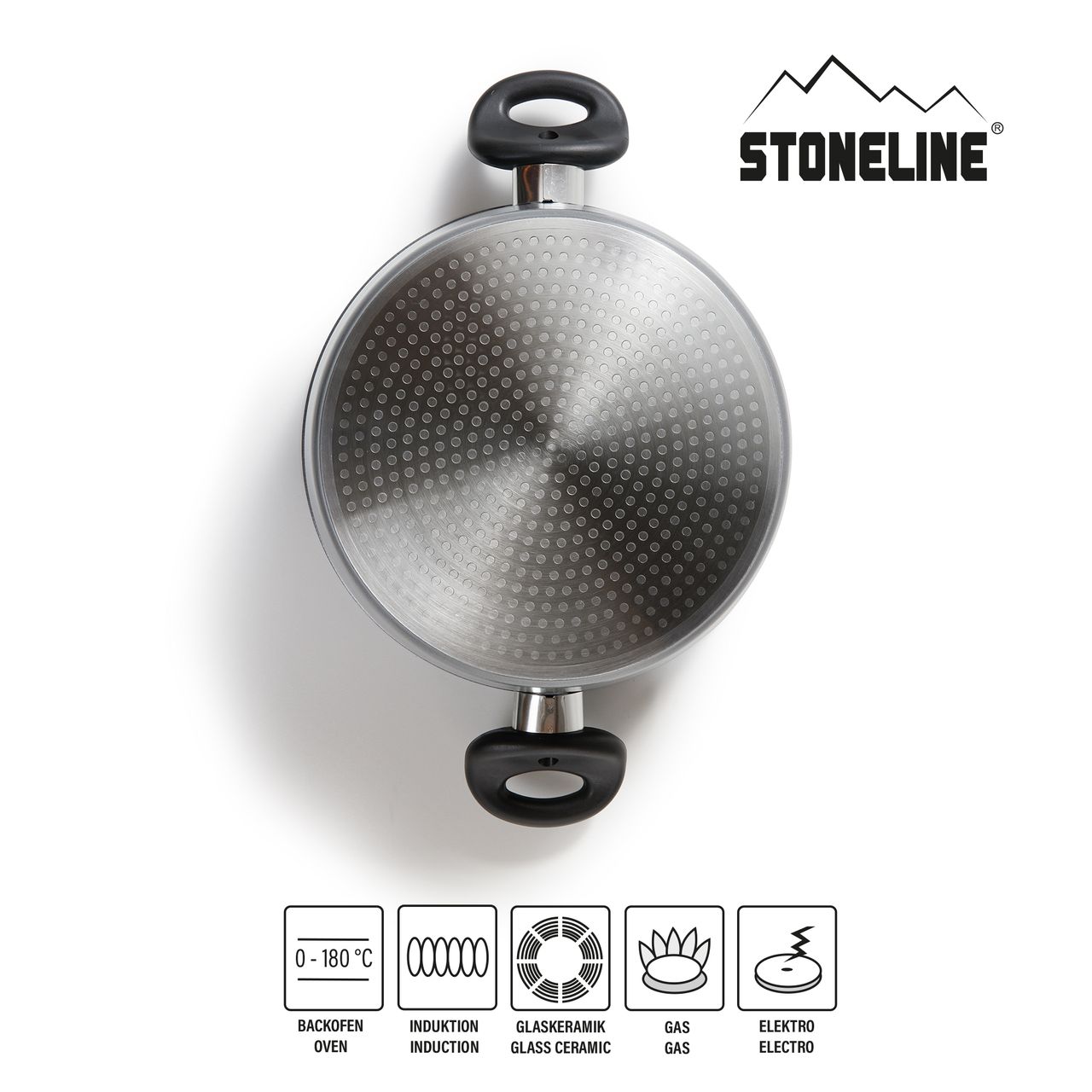 STONELINE® Kochtopf mit Glasdeckel