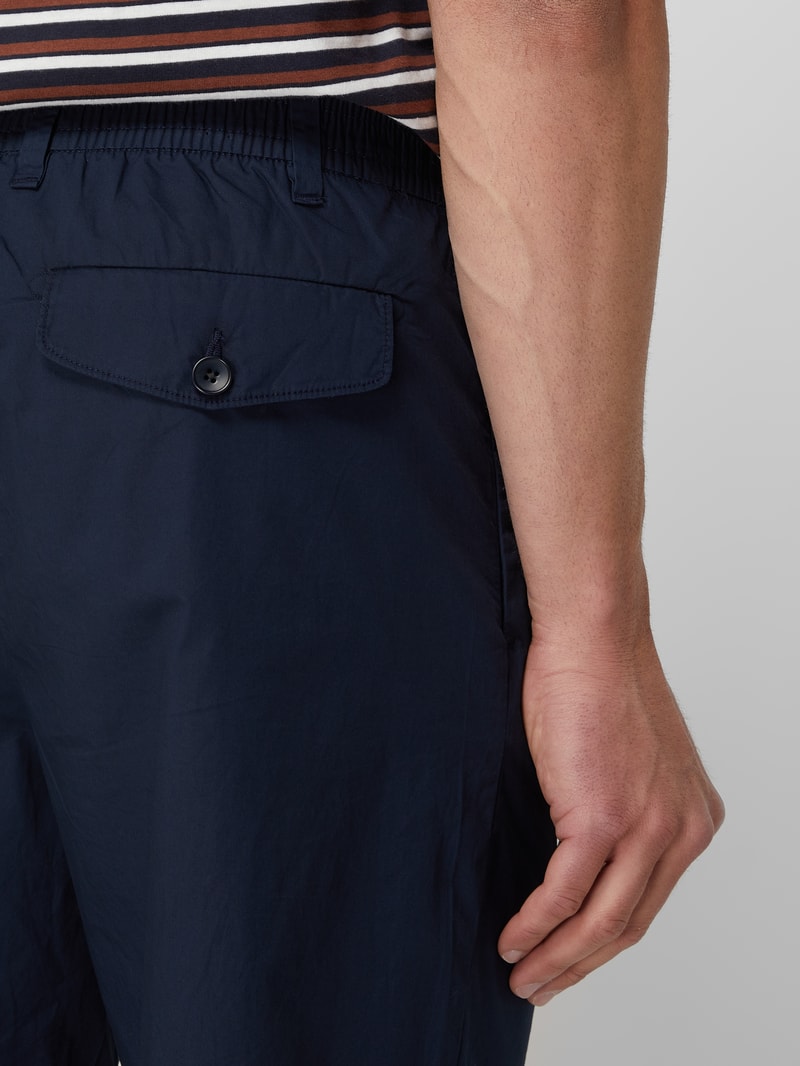 Loose Fit Shorts aus Bio-Baumwolle Modell 'Baron' in bleu