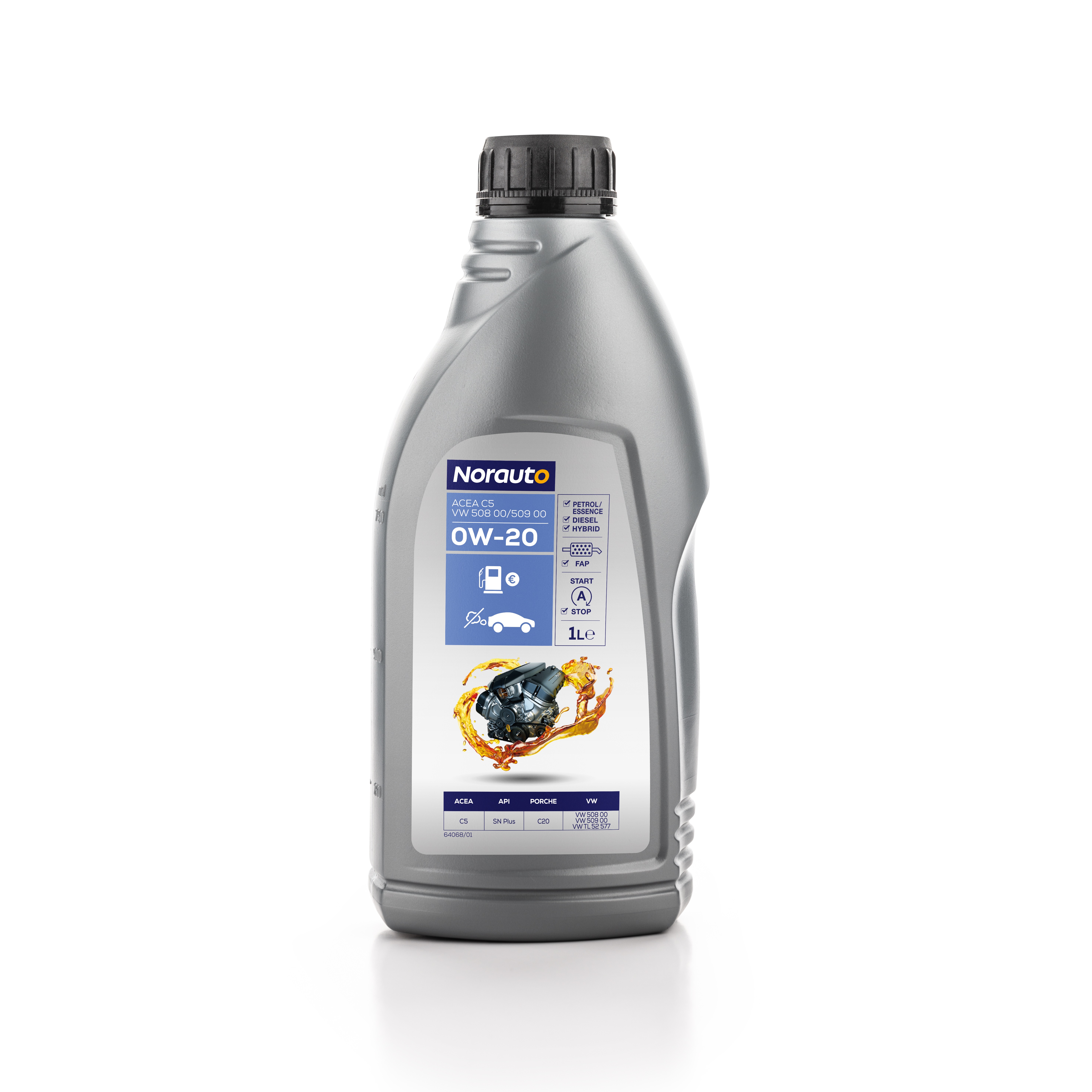 NORAUTO 0W-20 VW 508 509, 1L - ATU
