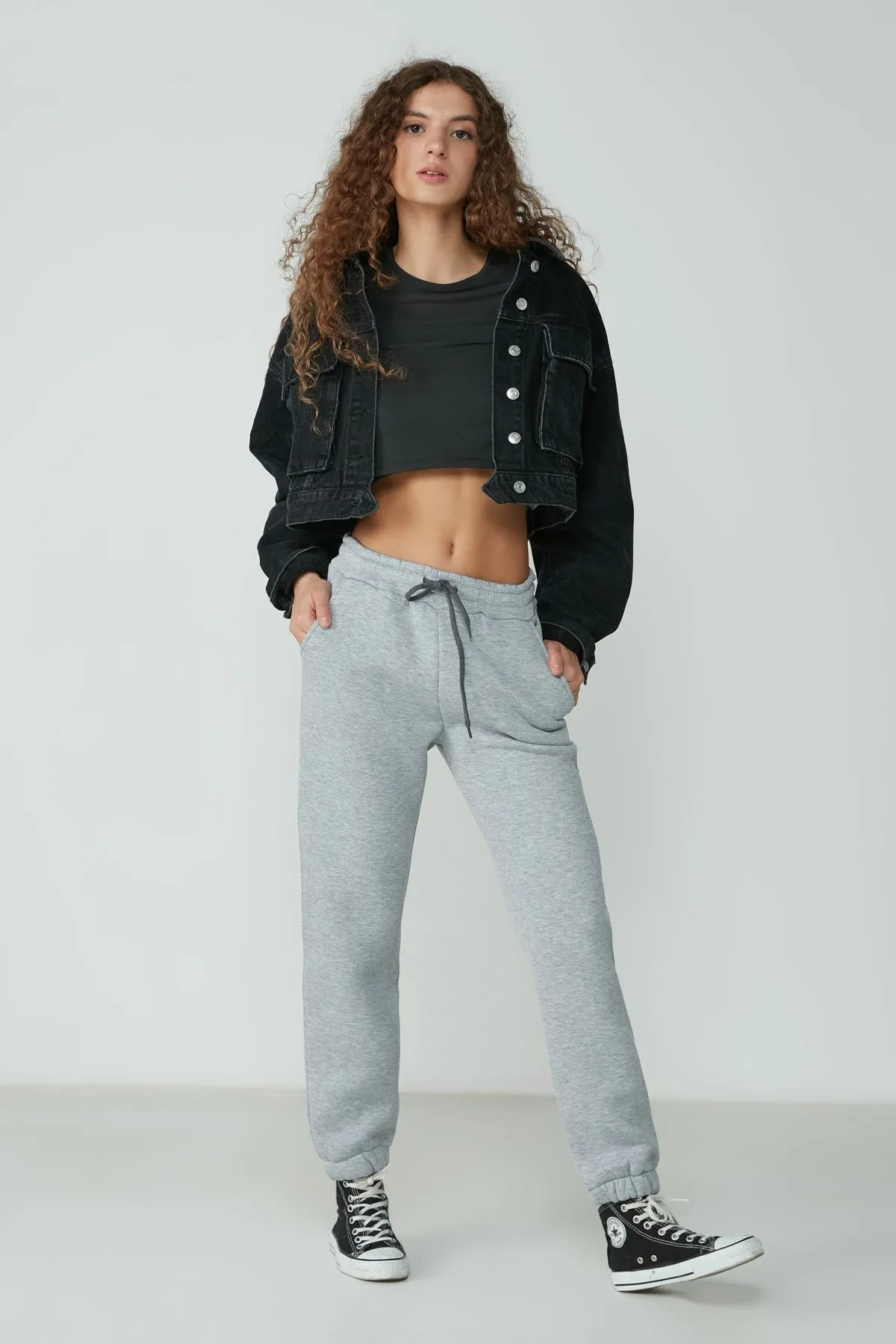 C&City  Basic Jogger-Jogginghose 902 Grau