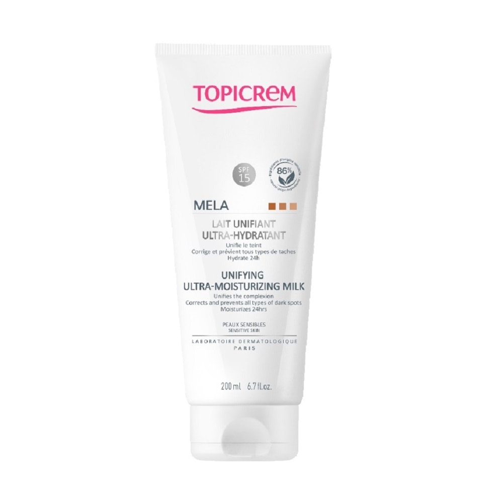 topicrem Mela Lait unifiant Ultra-Hydratant 200ml Lait Unifiant