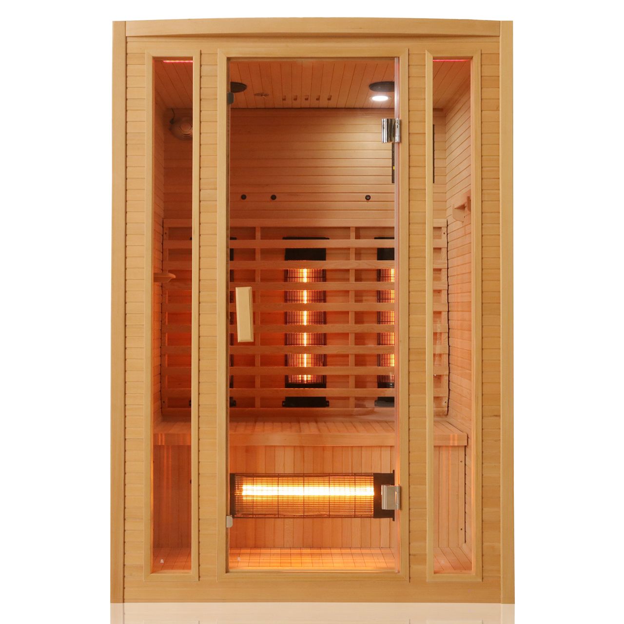 TroniTechnik Tronitechnik® Infrarotkabine Infrarotsauna MANILA 130cm x 100cm inkl. 6 Vollspektrumstrahler