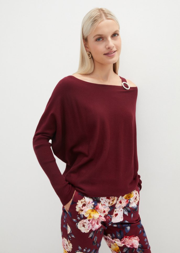 Pullover mit Perlendetail