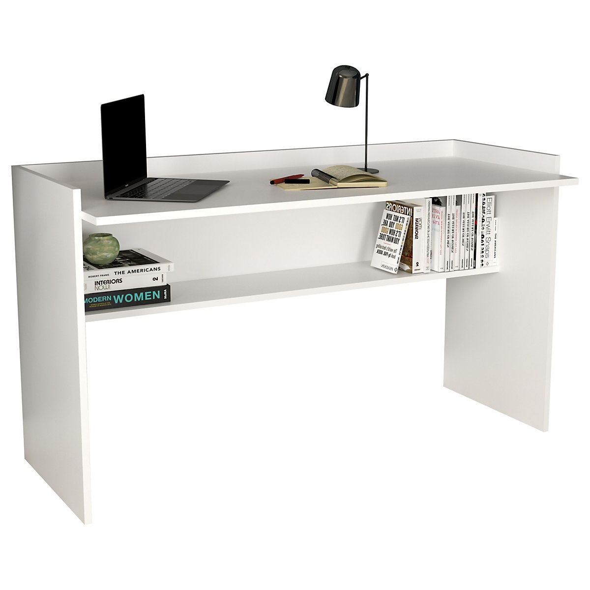 Holz Schreibtisch Computertisch Arbeitstisch Bürotisch Büro Ablagefach TilusXL