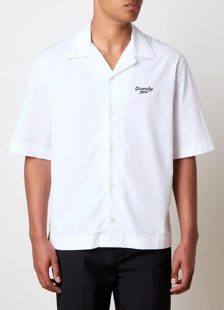 Camicia oversize Givenchy con logo ricamato
