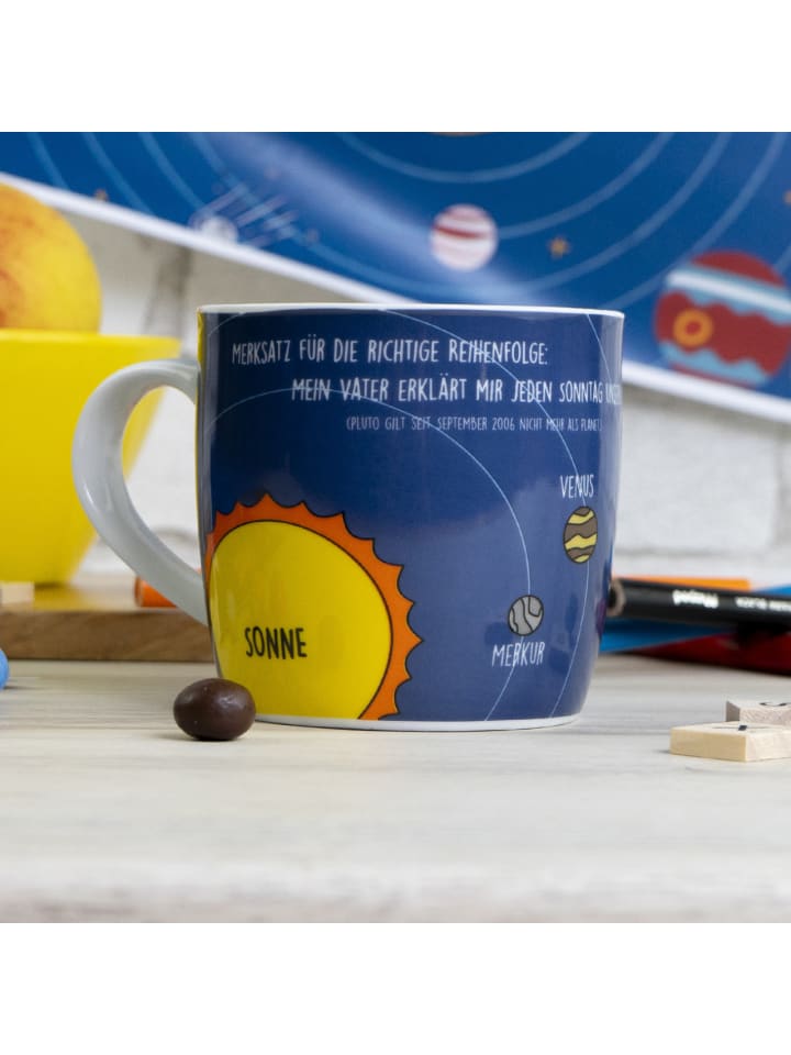 Geda Labels Tasse Sonnensystem in Blau - 300 ml günstig kaufen onesize
