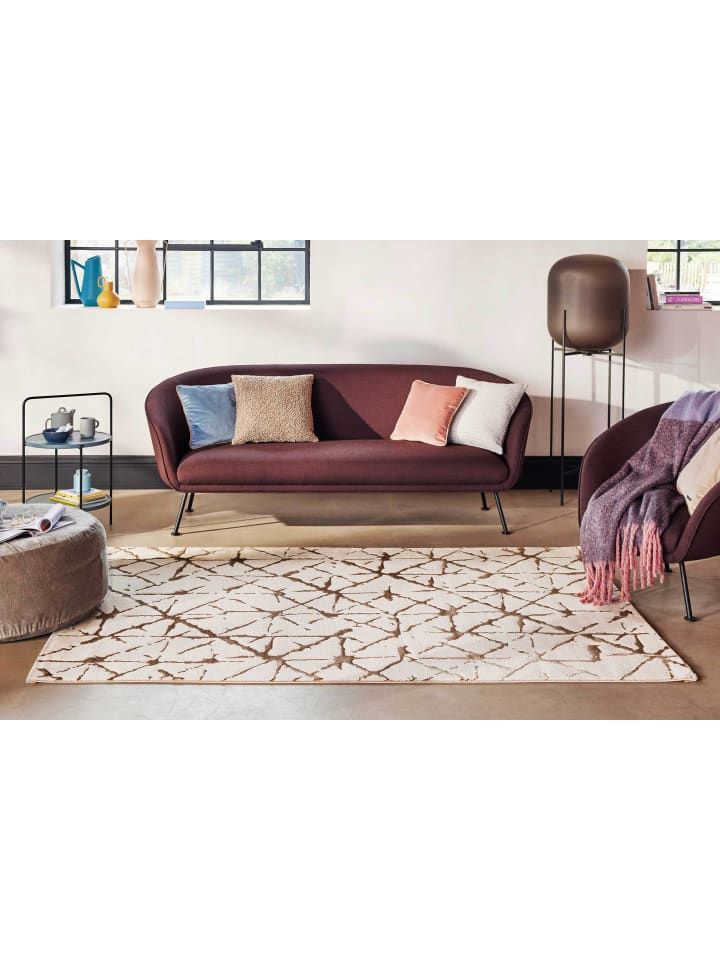 ESPRIT Kurzflorteppich Solveig in creme, beige günstig kaufen