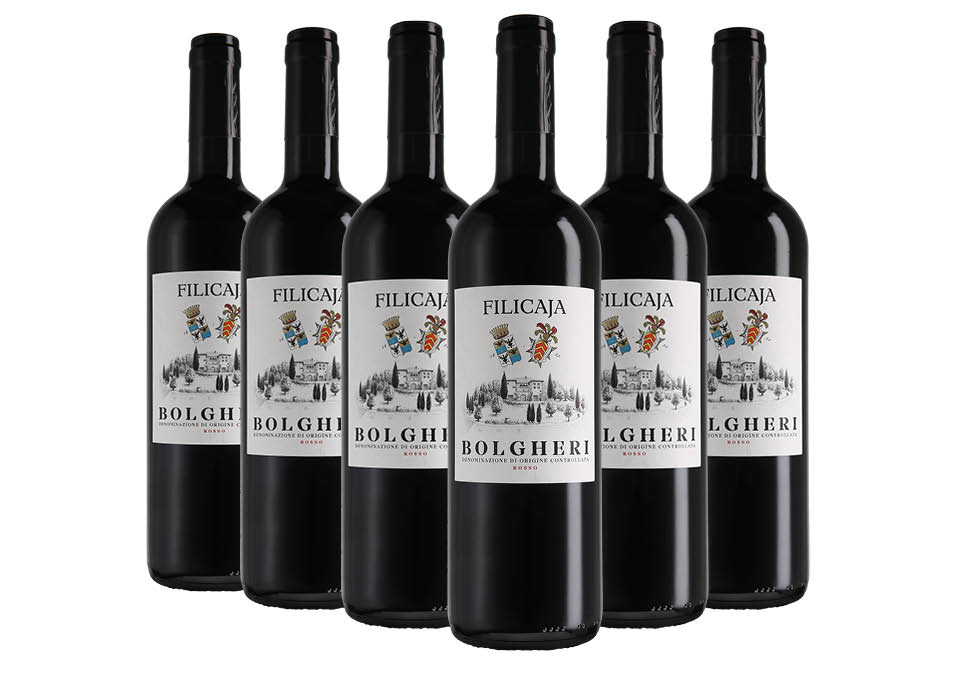 Bolgheri DOC Collezione del Conte 2021 Villa da Filicaja 6 bouteilles de 0,75 ℓ